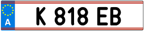 Trailer License Plate